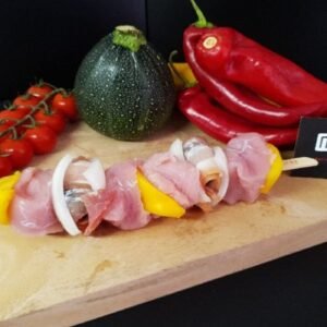 brochette dinde marinée
